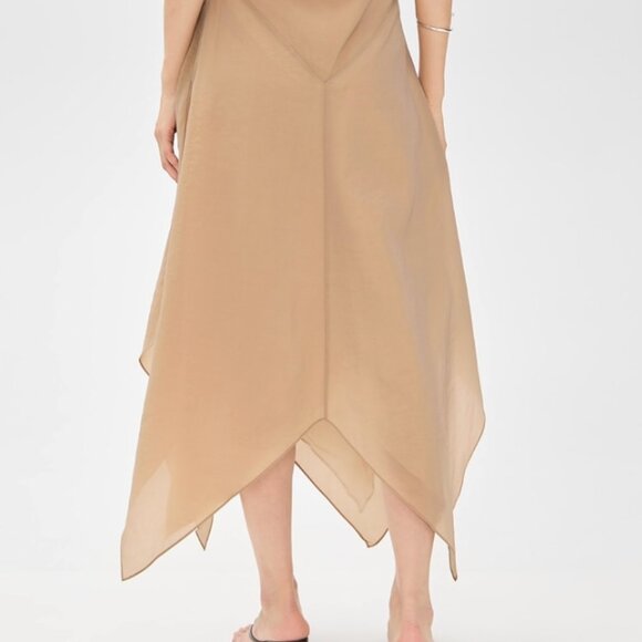 NEW NWT Rodebjer Spring Crinkled Dress Color: Tannin (XL) - Picture 4 of 9